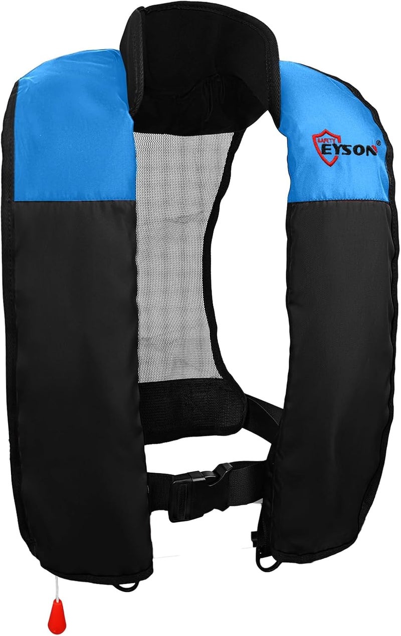 NAUTISHIELD Manual Inflatable Life Jacket,Preserver PFD for Adults,Life Vest for Adults,Supports Weight up to 330 pounds - Image 1